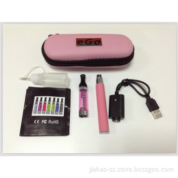 Free Shipping The Latest EGO CE6+ Kits Electronic Cigarette CE6+ Plus Atomizer 650mAh Battery E Cigarette Kit with Purple Zipper Case